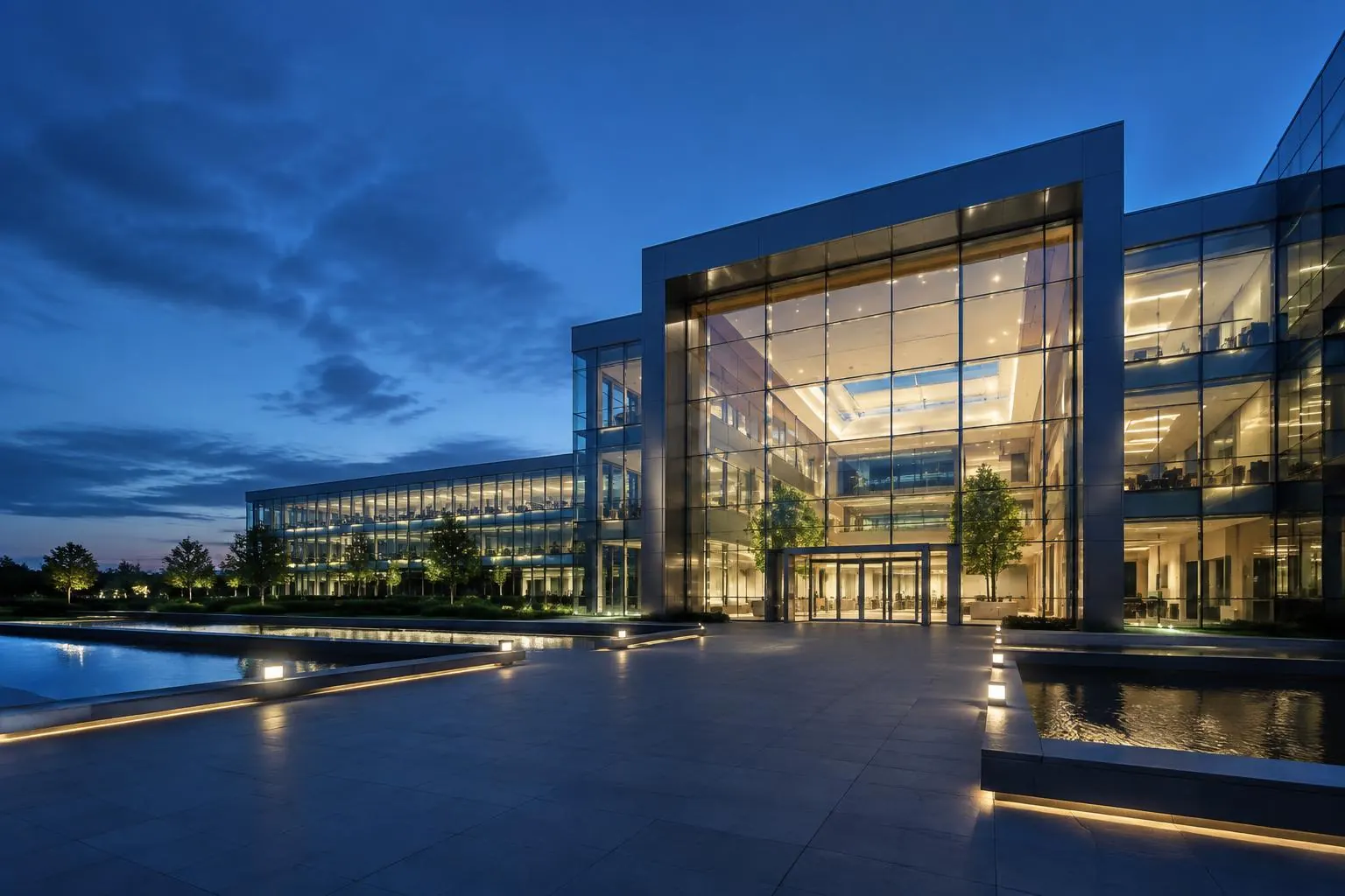 Global enterprise teams connected across an international delivery network